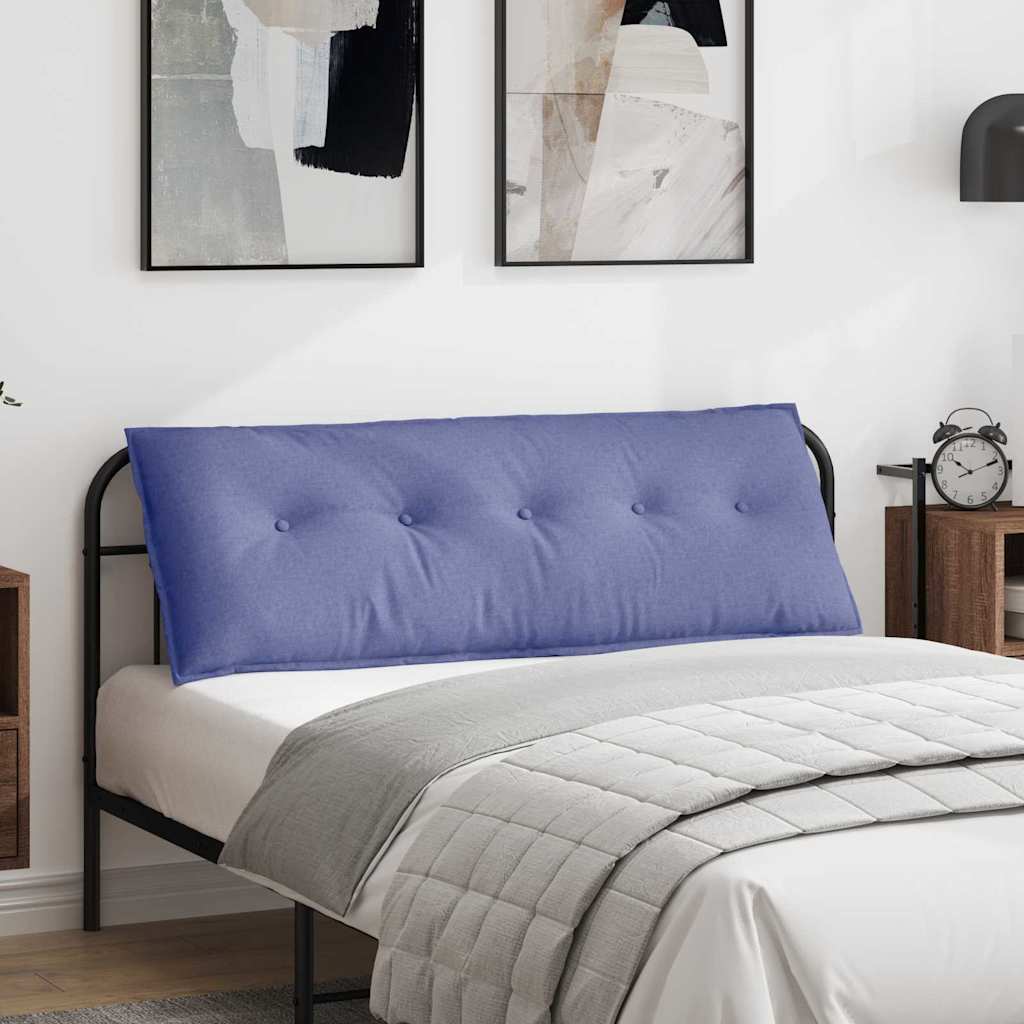 Rücken Kissen Stoff Jeans Blau
