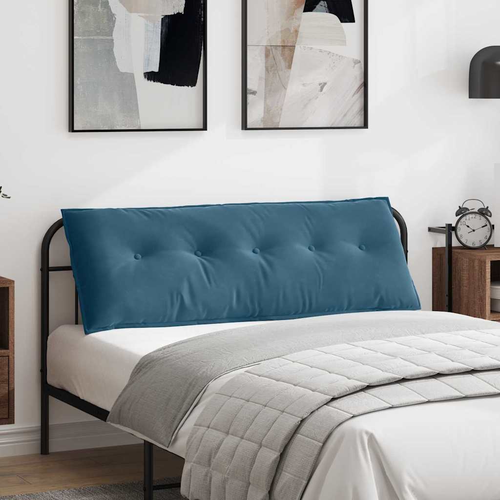 Rücken Kissen Cordstoff Blau