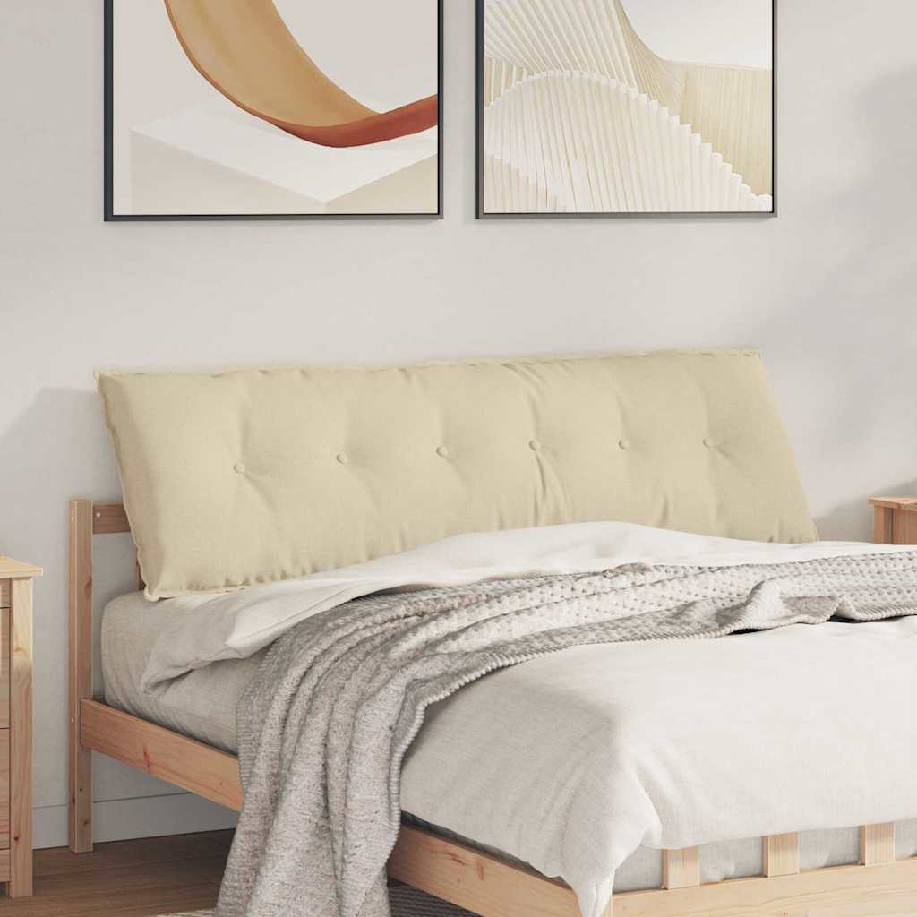 Rücken Kissen Stoff Creme