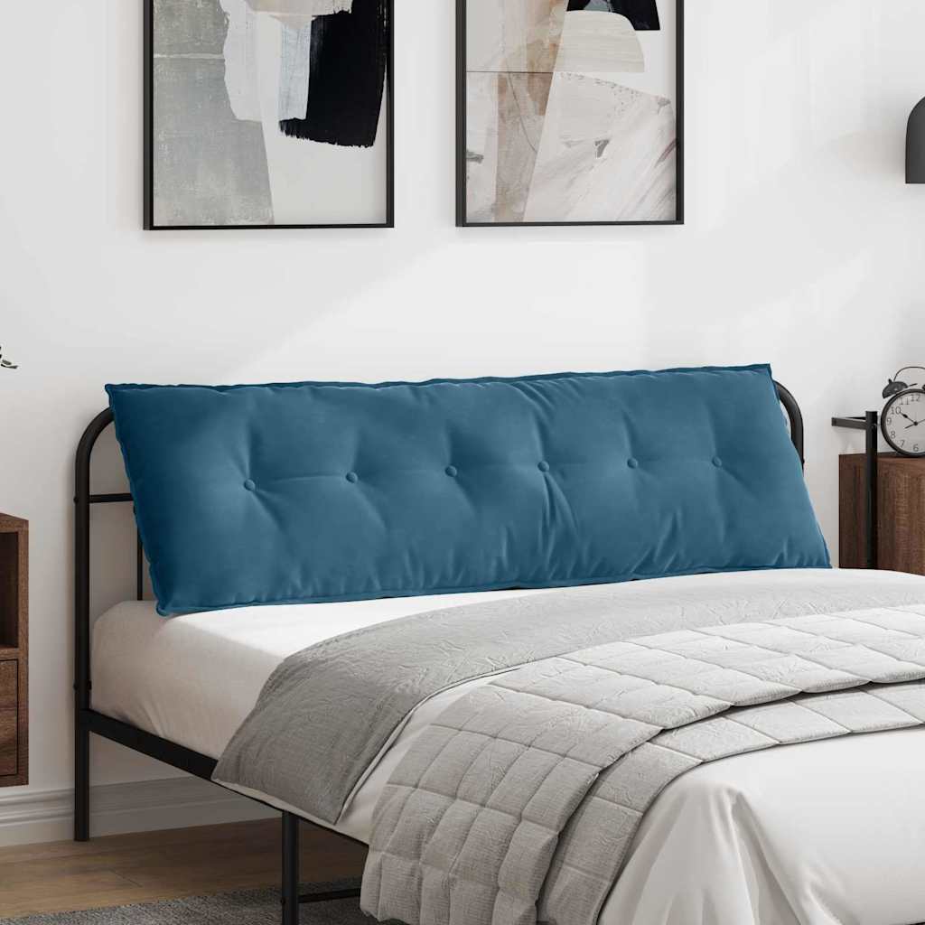 Rücken Kissen Cordstoff Blau