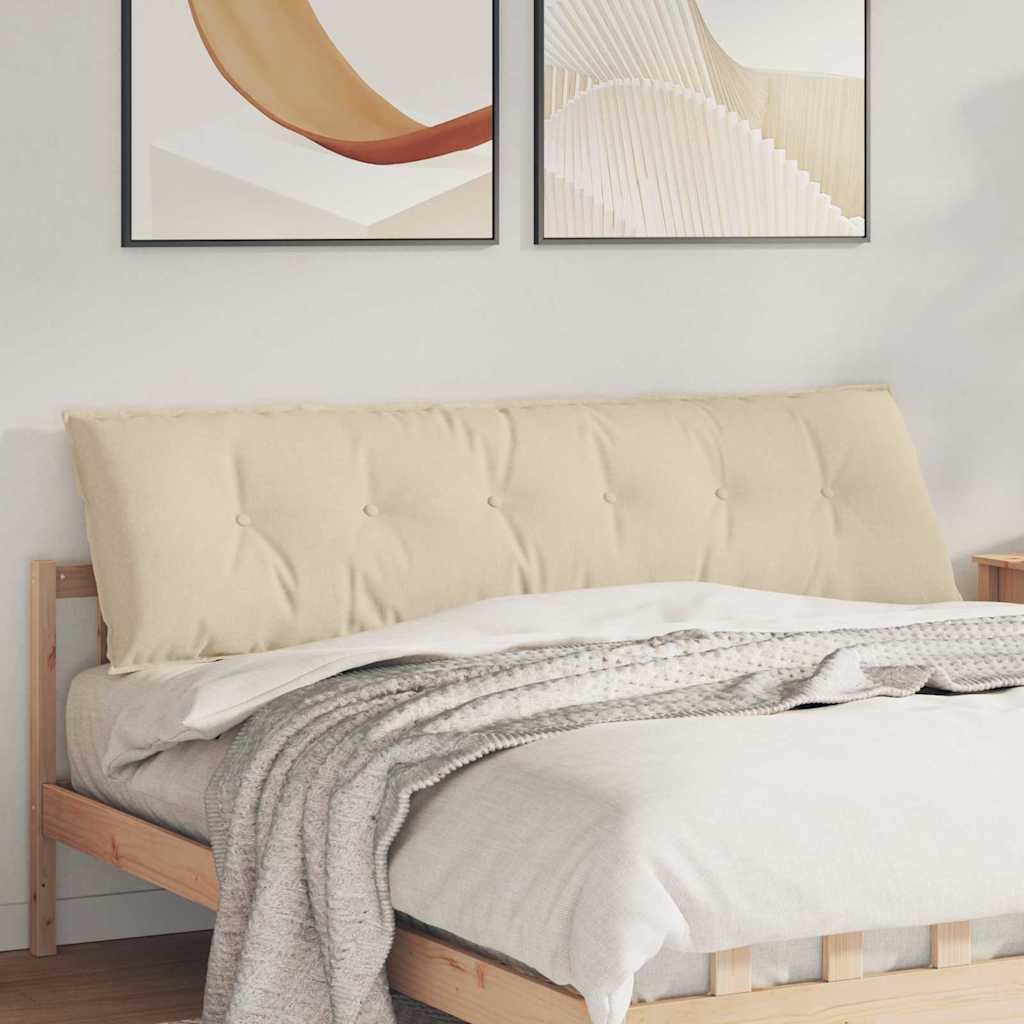 Rücken Kissen Stoff Creme
