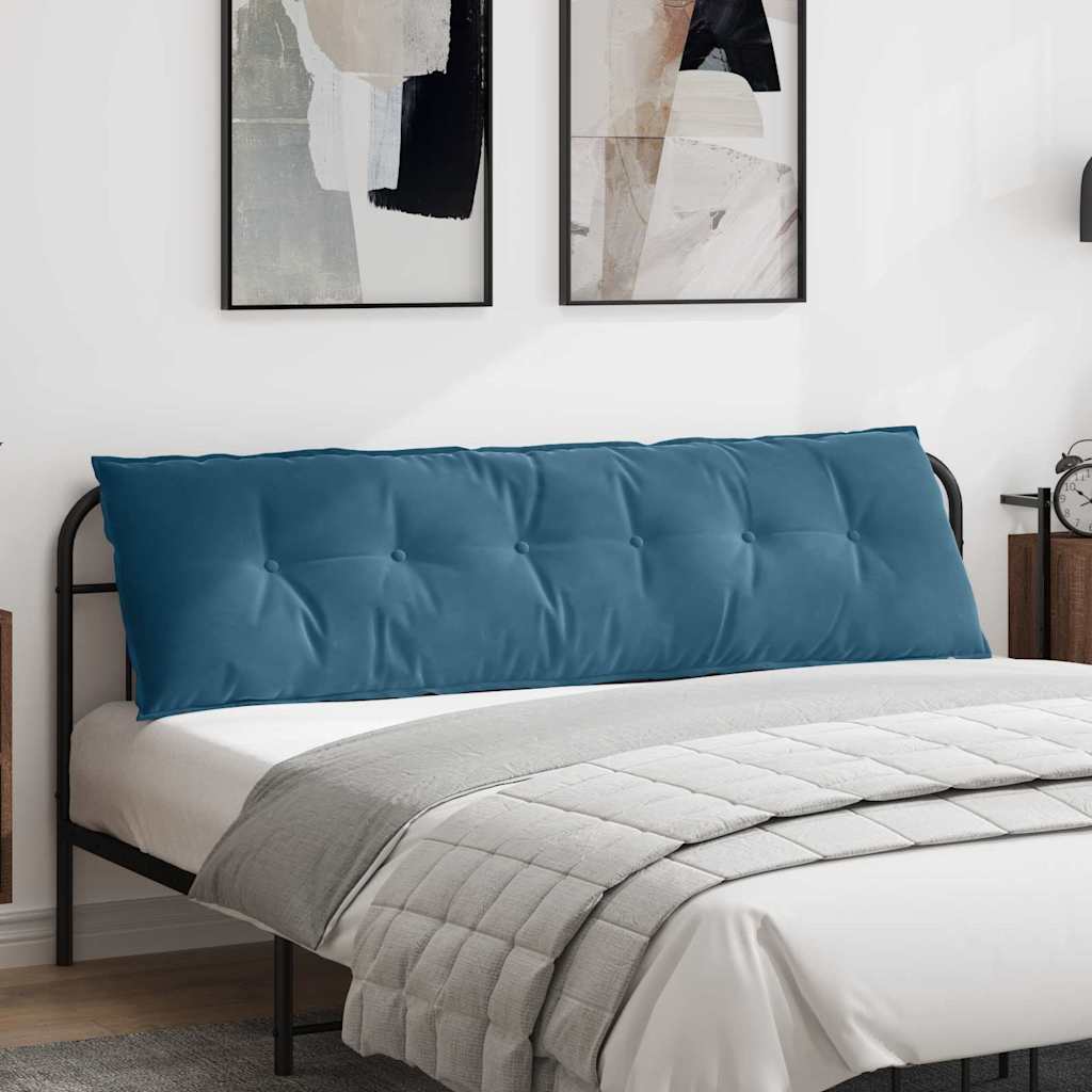 Rücken Kissen Cordstoff Blau