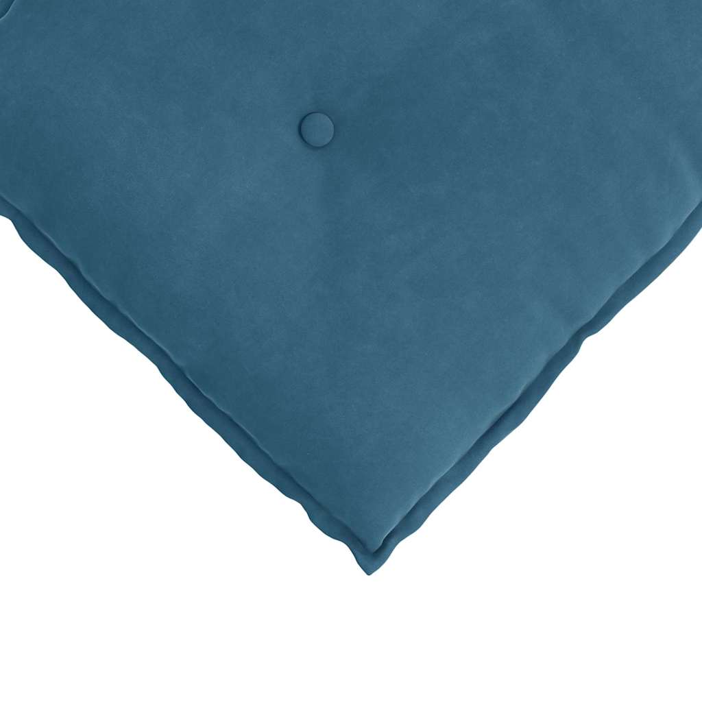Rücken Kissen Cordstoff Blau