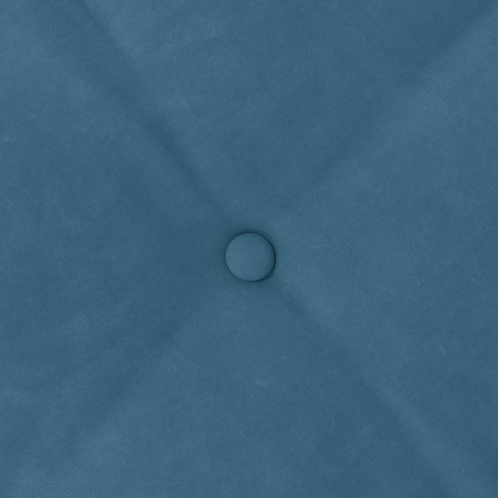 Rücken Kissen Cordstoff Blau