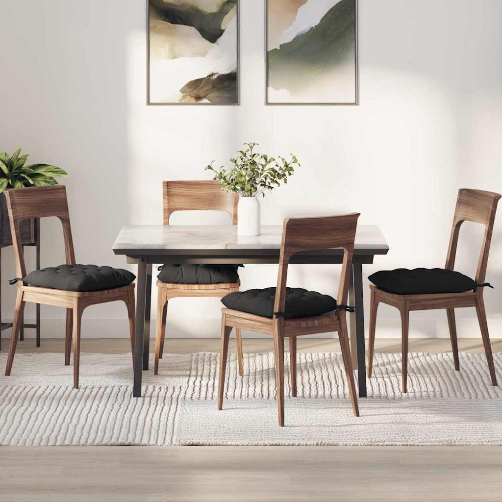 Sitzkissen 4 Pcs 40 X 40 X 6 Cm Mikrofaser