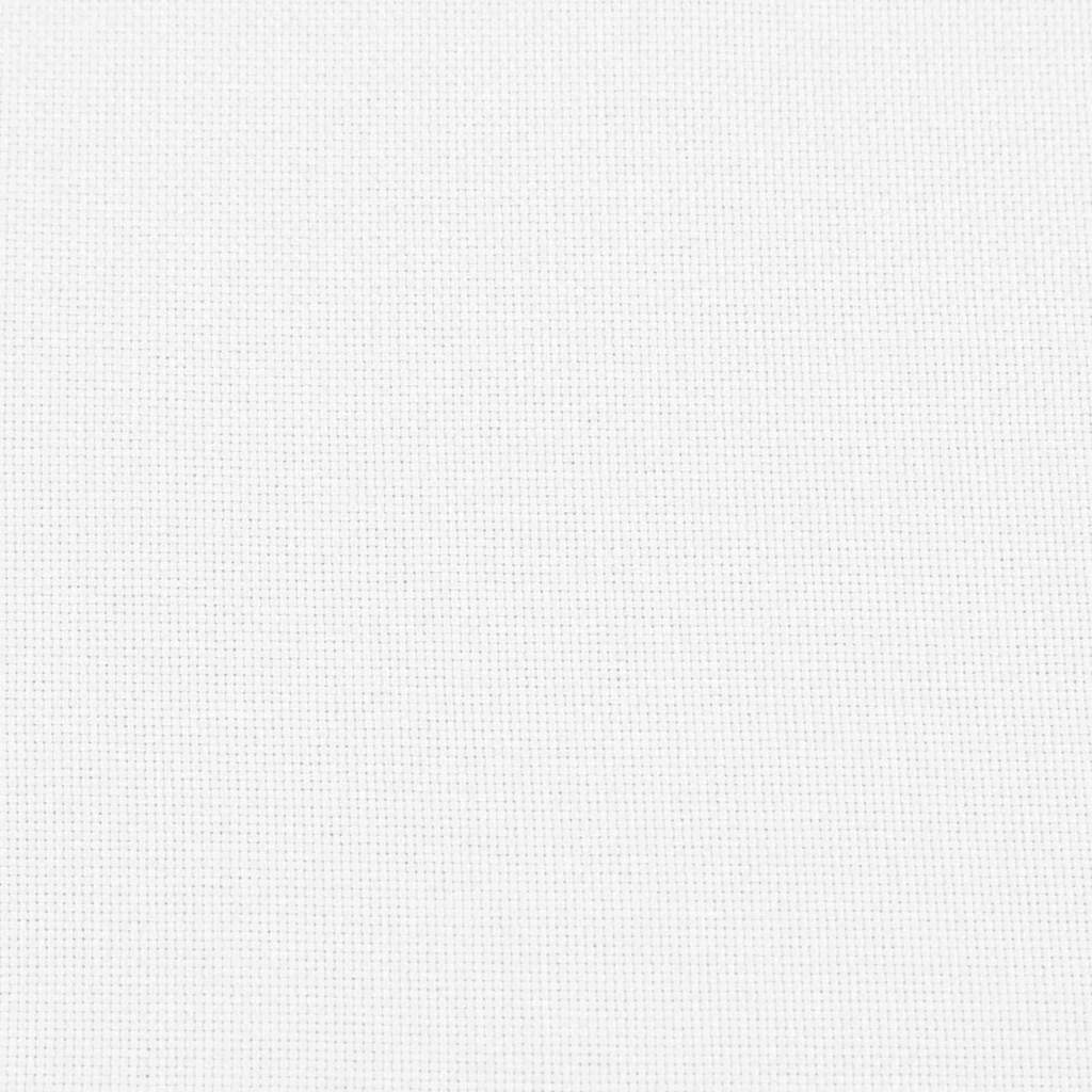 Sofakissen 2 Pcs 50 X 30 Cm Stoff Weiß