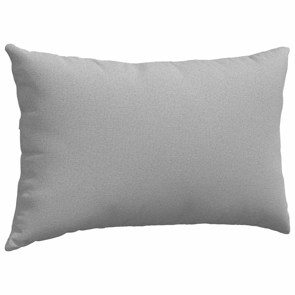 Sofakissen 2 Pcs 50 X 30 Cm Stoff Wolkengrau