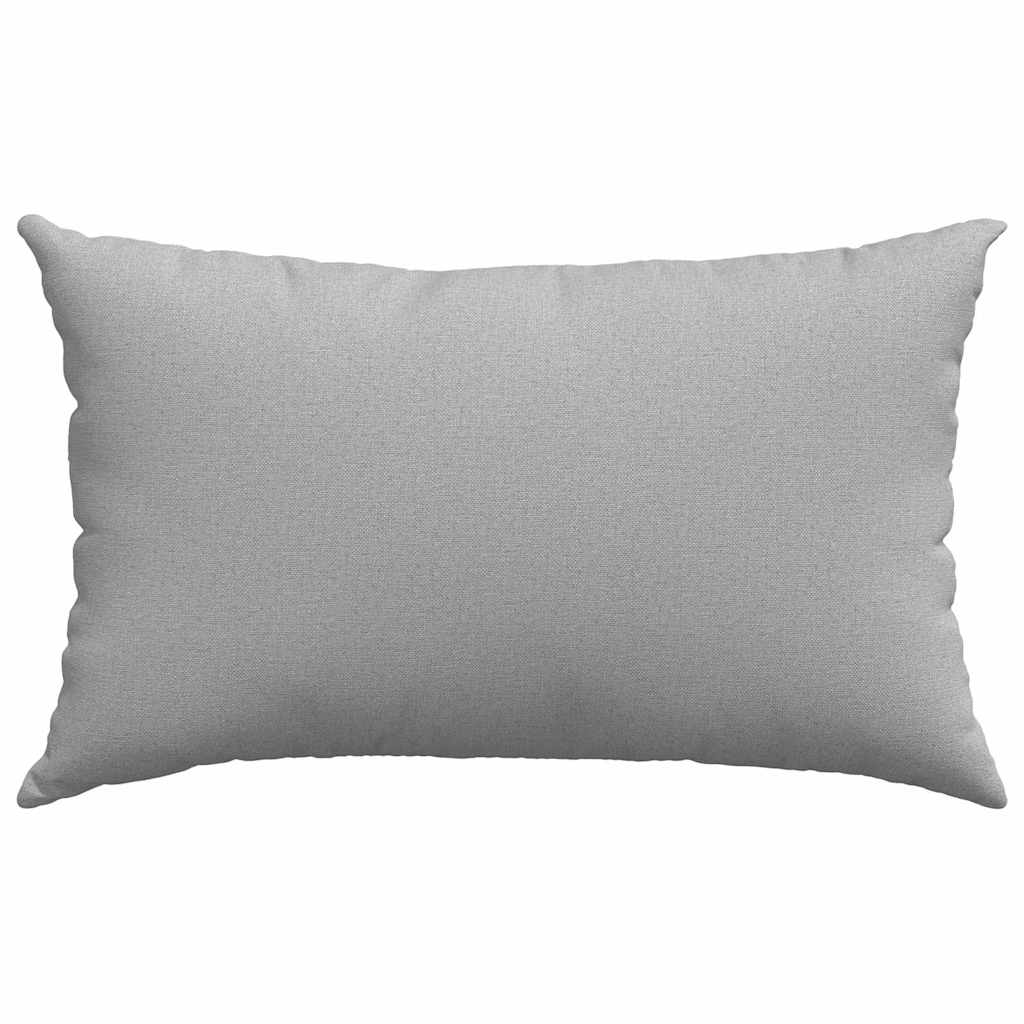 Sofakissen 2 Pcs 50 X 30 Cm Stoff Wolkengrau