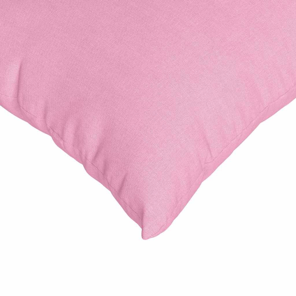 Sofakissen 2 Pcs 50 X 30 Cm Stoff Rosa