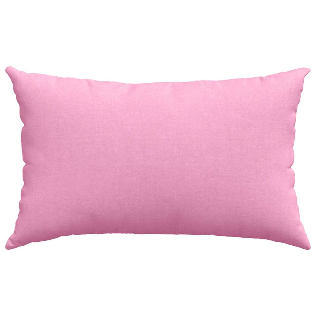 Sofakissen 2 Pcs 50 X 30 Cm Stoff Rosa