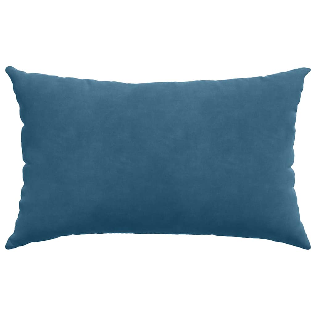Sofakissen 2 Pcs 50 X 30 Cm Cordstoff Blau
