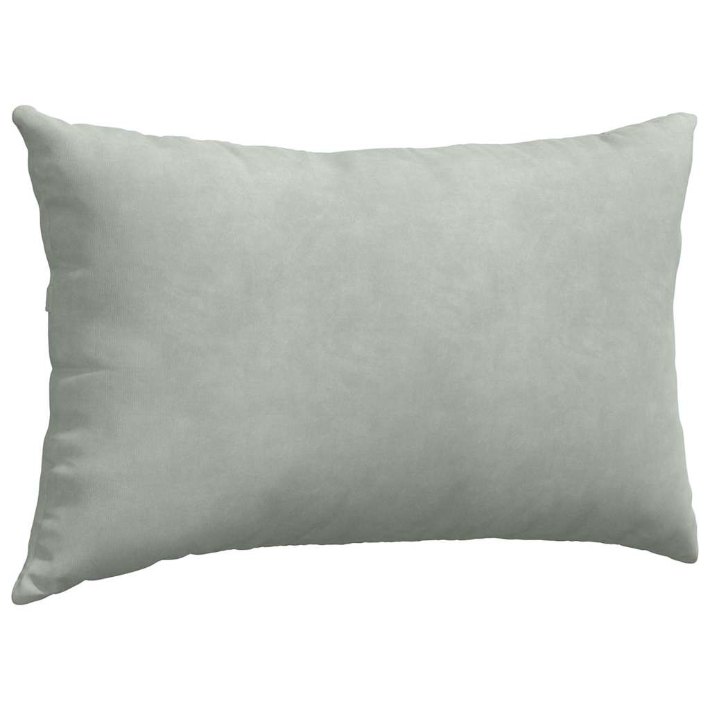 Sofakissen 2 Pcs 50 X 30 Cm Cordstoff Hellgrau