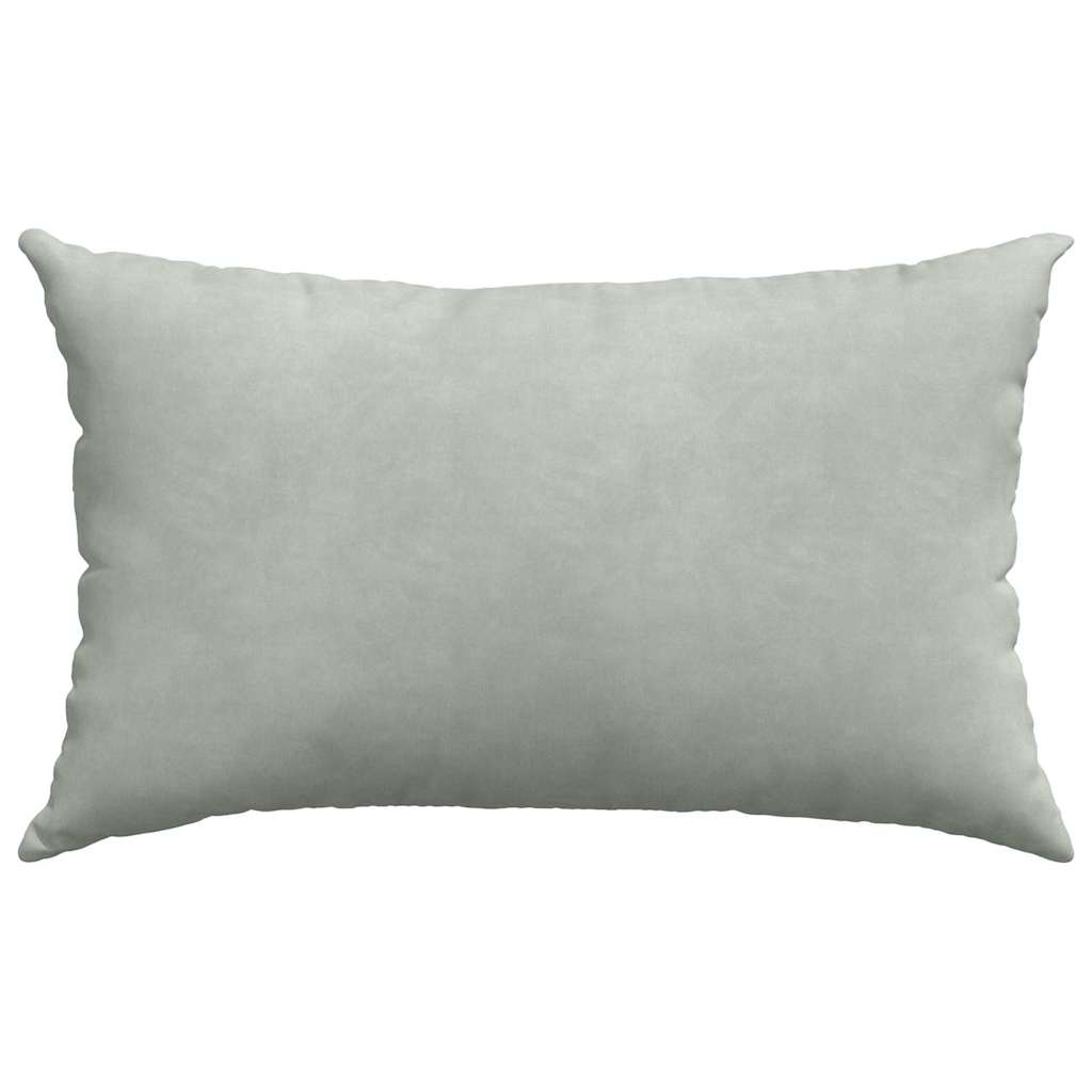 Sofakissen 2 Pcs 50 X 30 Cm Cordstoff Hellgrau