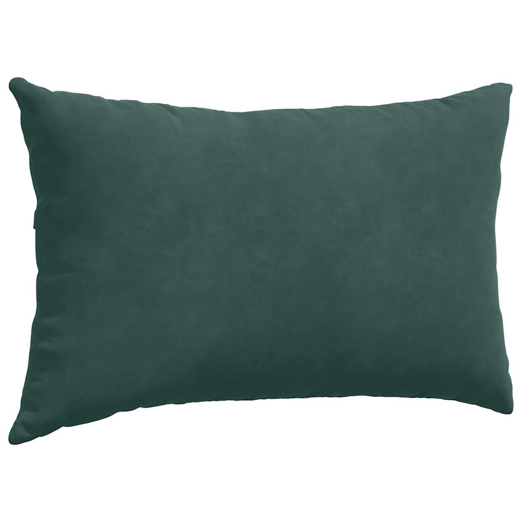 Sofakissen 2 Pcs 50 X 30 Cm Cordstoff Dunkelgrün