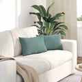Sofakissen 2 Pcs 50 X 30 Cm Cordstoff Meergrün