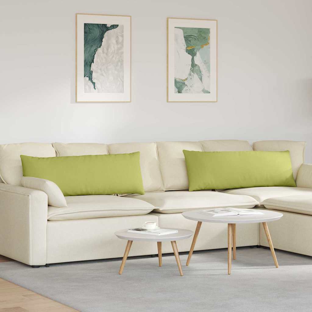 Sofakissen 2 Pcs 50 X 30 Cm Stoff Hellgrün