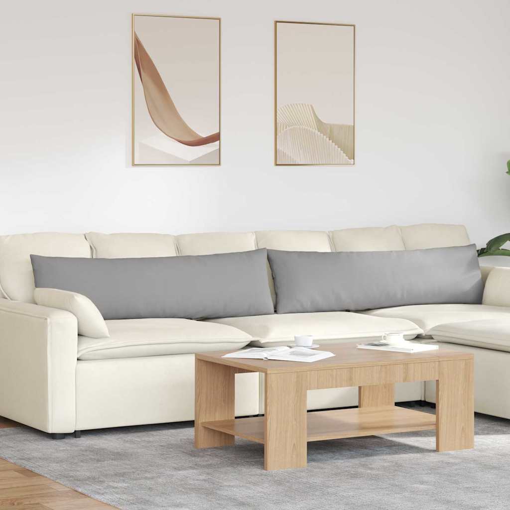 Sofakissen 2 Pcs 50 X 30 Cm Stoff Wolkengrau