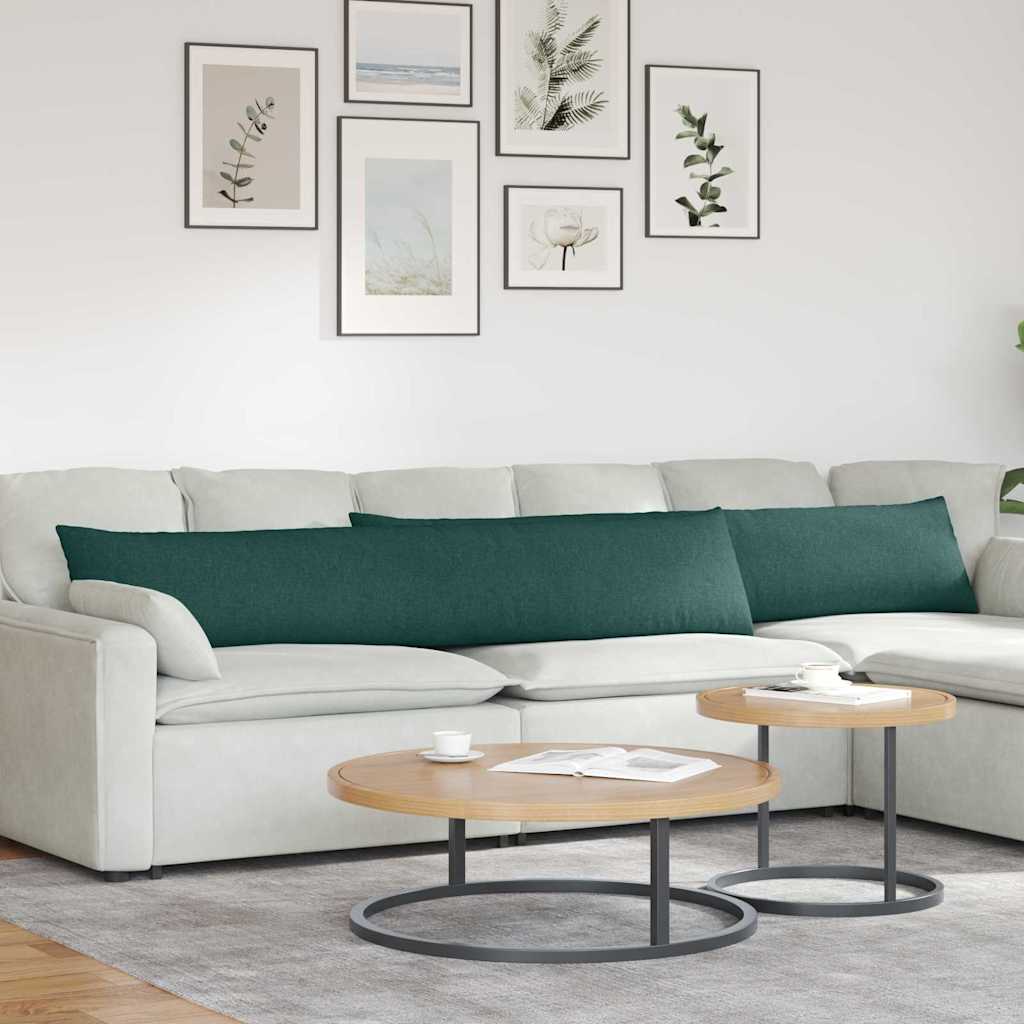 Sofakissen 2 Pcs 50 X 30 Cm Stoff Dunkelgrün