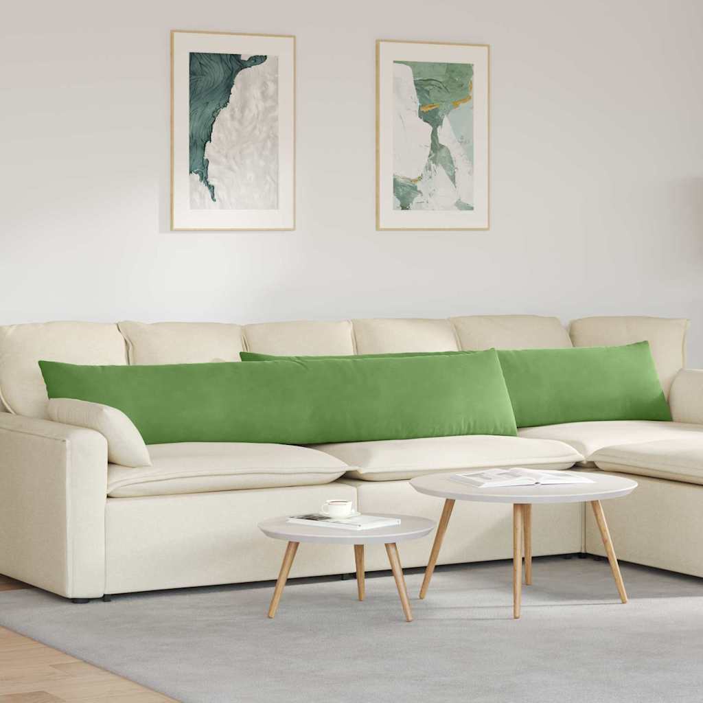 Sofakissen 2 Pcs 50 X 30 Cm Cordstoff Hellgrün