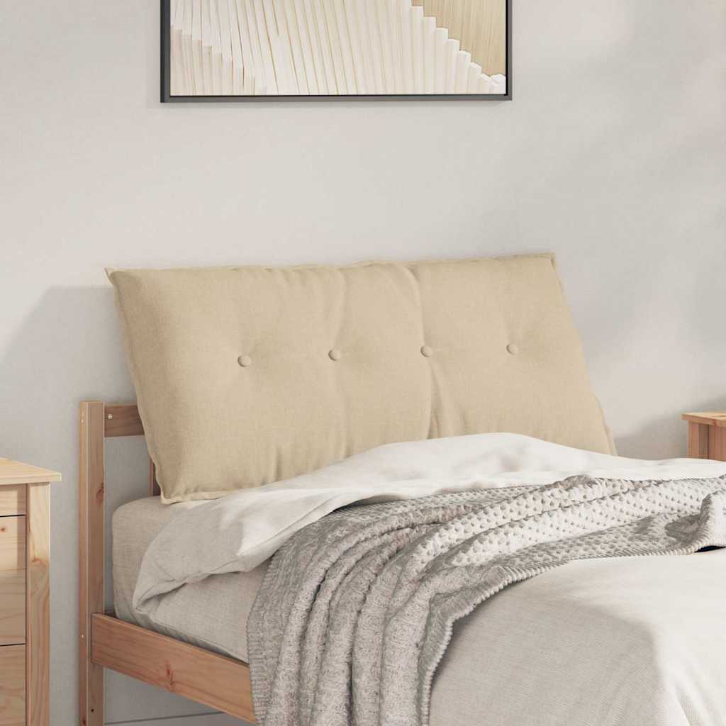 Rücken Kissen Stoff Creme