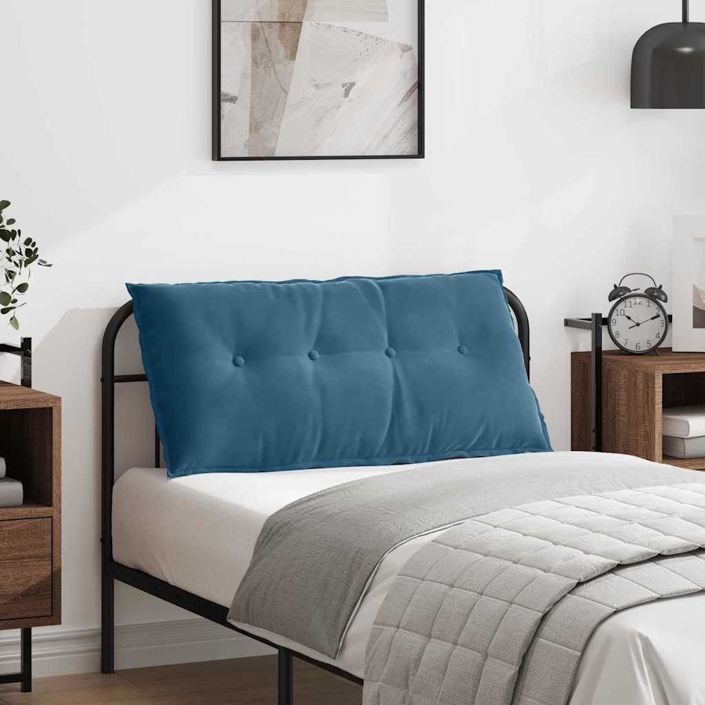 Rücken Kissen Cordstoff Blau