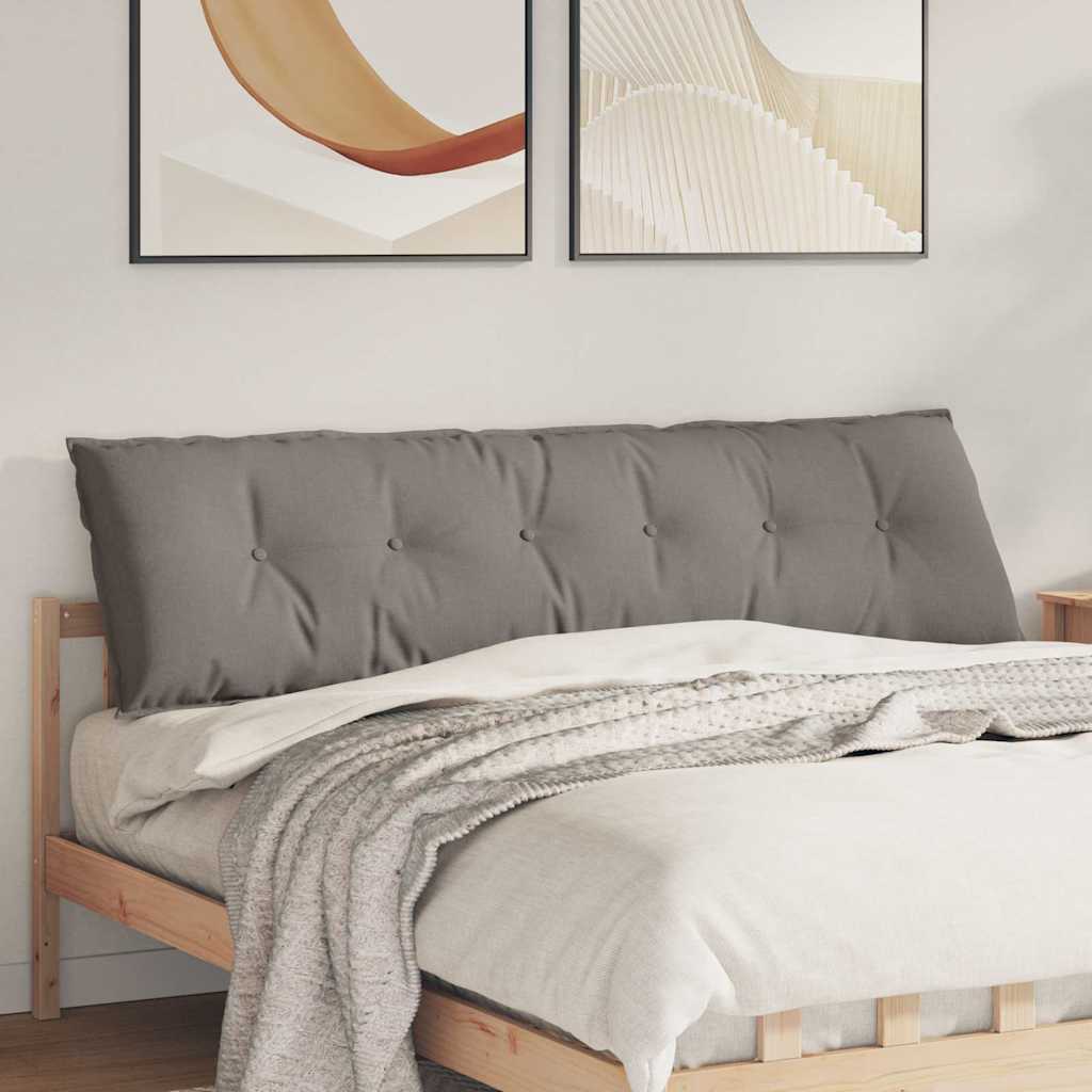 Rücken Kissen Stoff Taupe