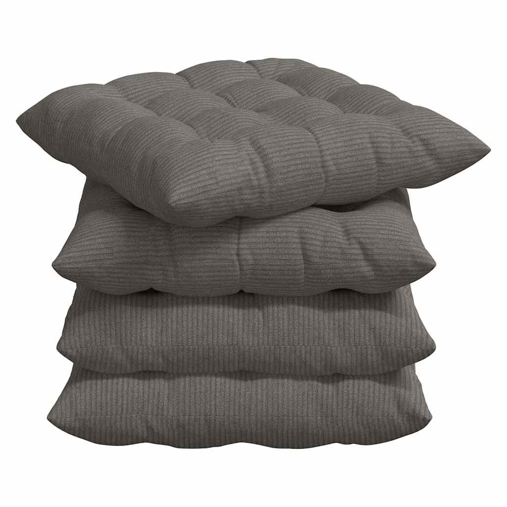Sitzkissen 4 Pcs 40 X 40 X 6 Cm Cordstoff