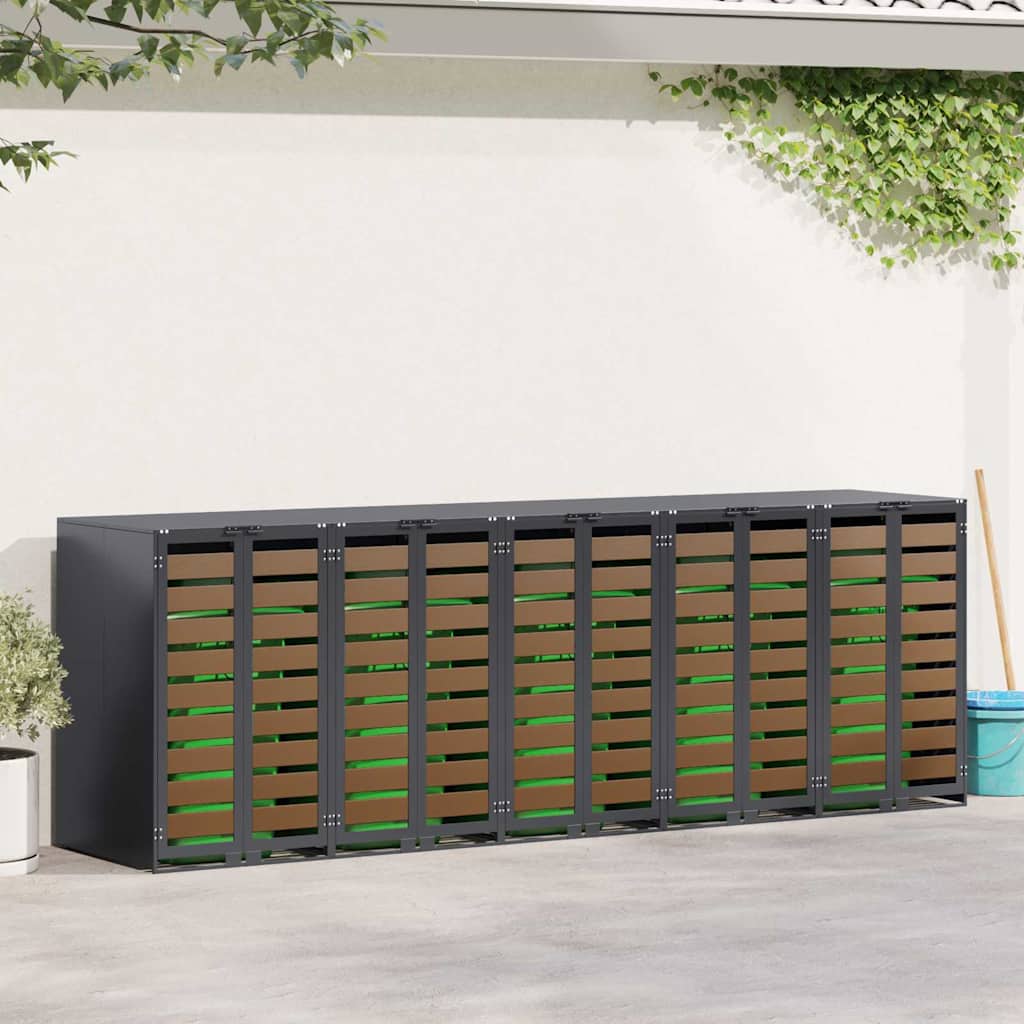 Wagenmüllbehälter Für 2 Behälter 136 X 77,5 X 115,5 Cm Stahl