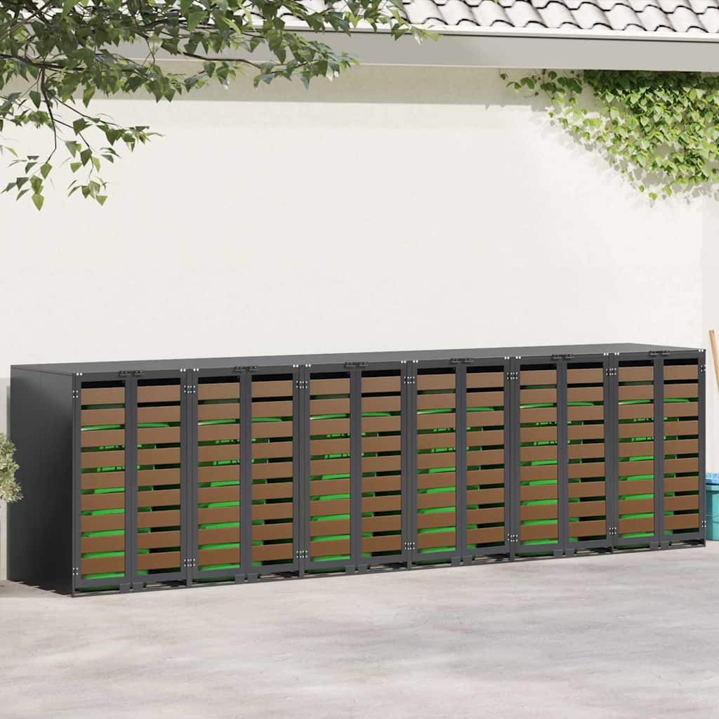 Wagenmüllbehälter Für 2 Behälter 136 X 77,5 X 115,5 Cm Stahl