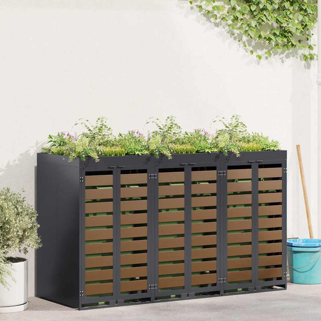 Wagenmüllbehälter Für 2 Behälter 136 X 77,5 X 115,5 Cm Stahl