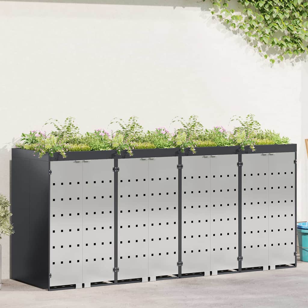 Wagenmüllbehälter Für 2 Behälter 136 X 77,5 X 115,5 Cm Stahl