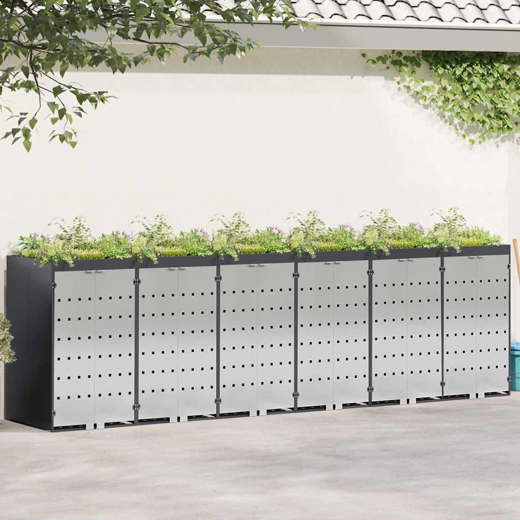 Wagenmüllbehälter Für 2 Behälter 136 X 77,5 X 115,5 Cm Stahl