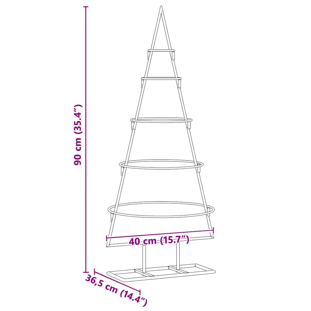Metall Weihnachtsbaum Pulverbeschichteter Stahl