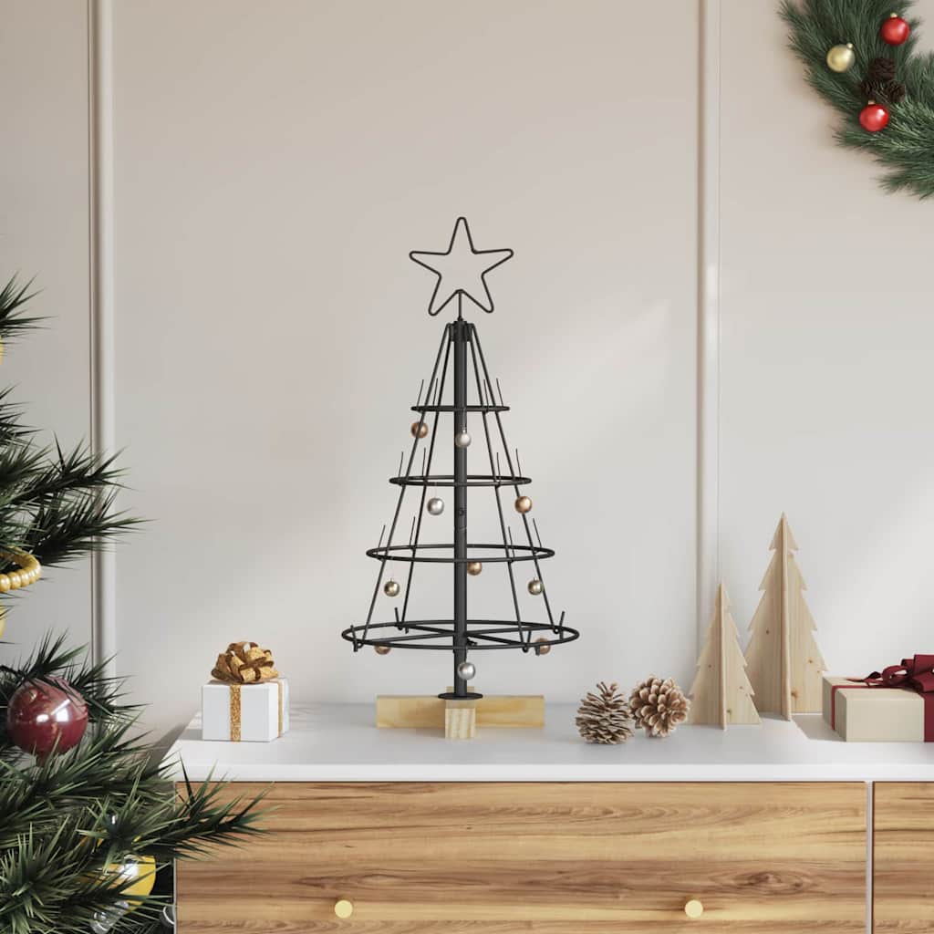 Weihnachtsdeko Mit Ständer Schwarz 126 Cm Stahl