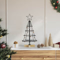 Weihnachtsdeko Mit Ständer Schwarz 126 Cm Stahl