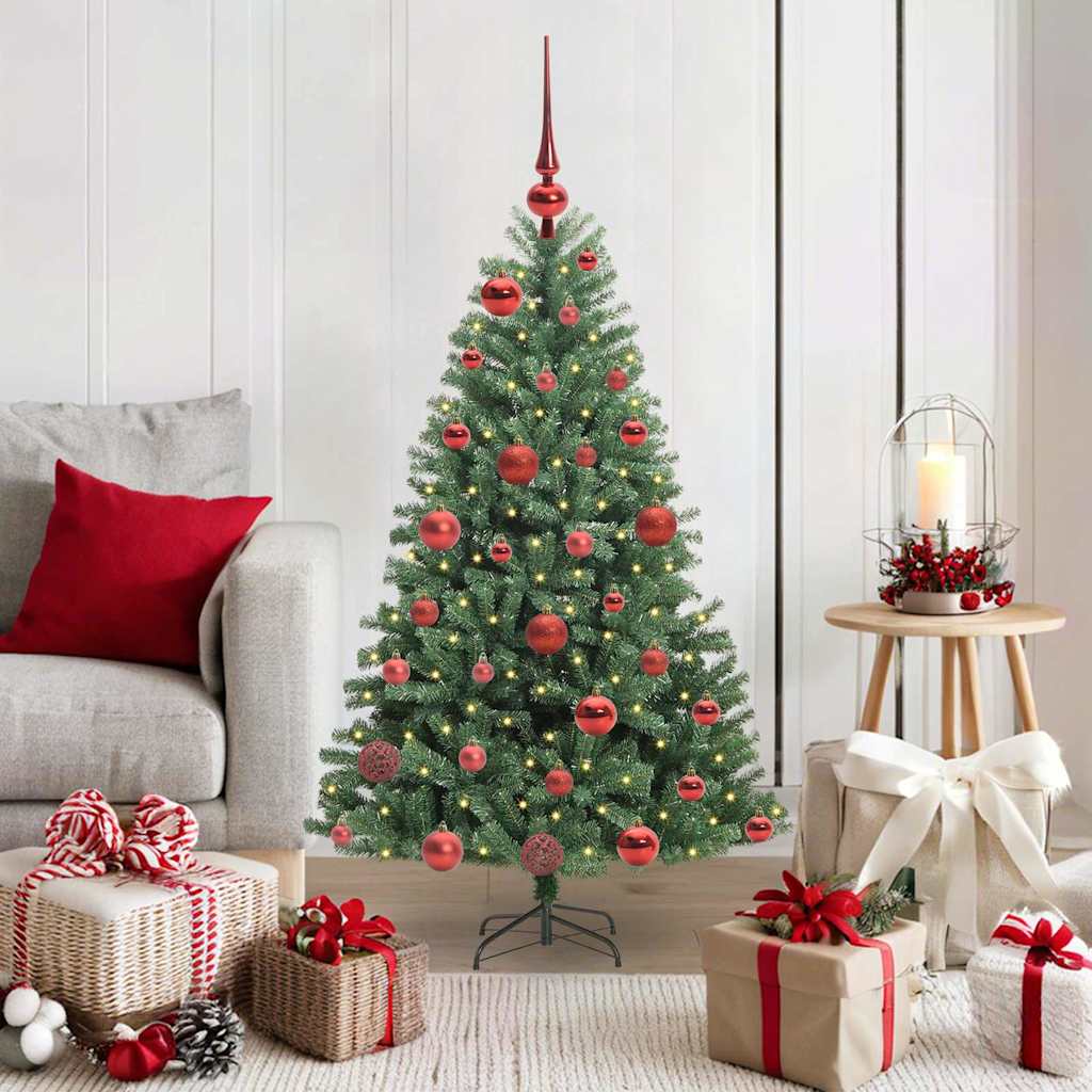 Künstlicher Klappbarer Weihnachtsbaum Mit 150 Leds