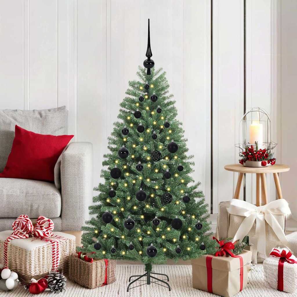 Künstlicher Klappbarer Weihnachtsbaum Mit 150 Leds