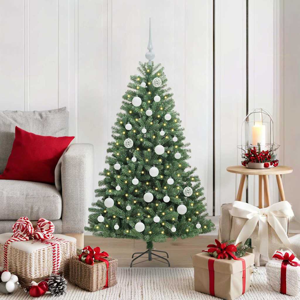 Künstlicher Klappbarer Weihnachtsbaum Mit 150 Leds