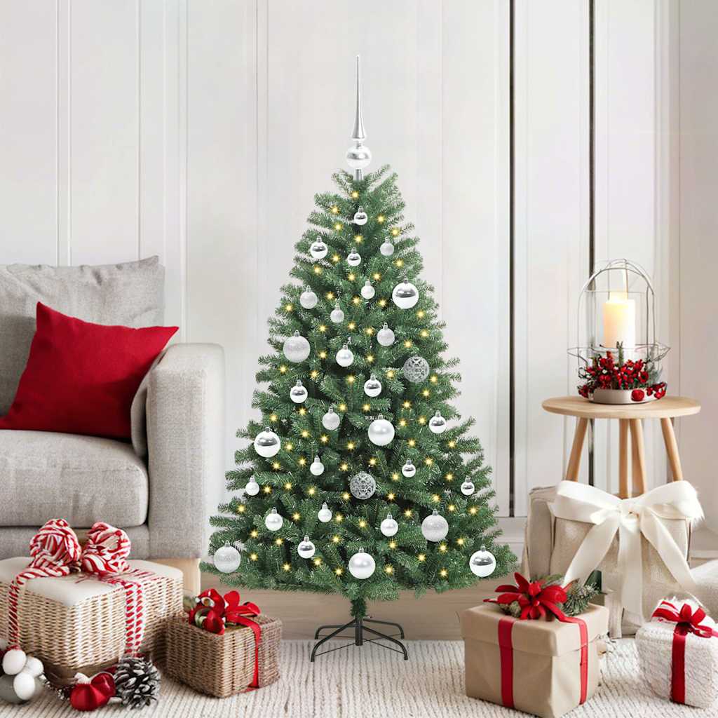 Künstlicher Klappbarer Weihnachtsbaum Mit 150 Leds
