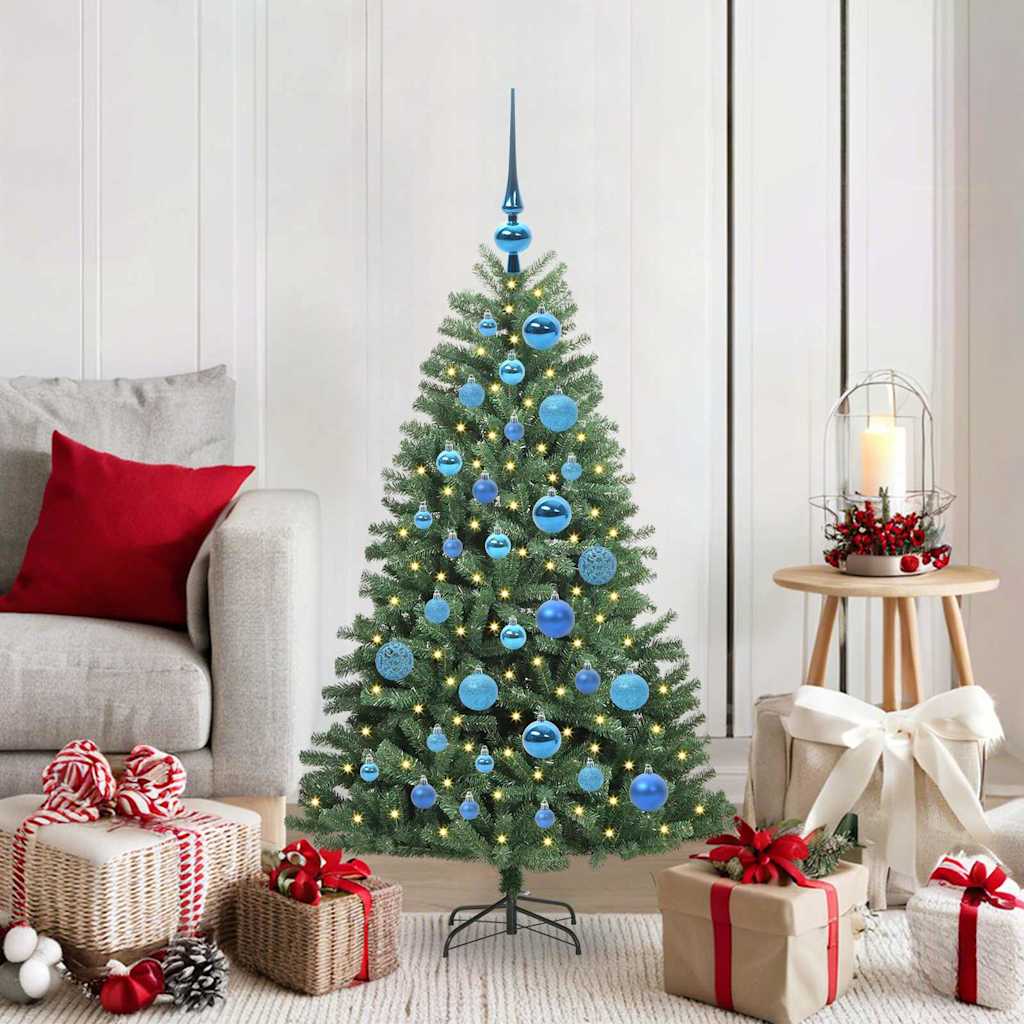 Künstlicher Klappbarer Weihnachtsbaum Mit 150 Leds