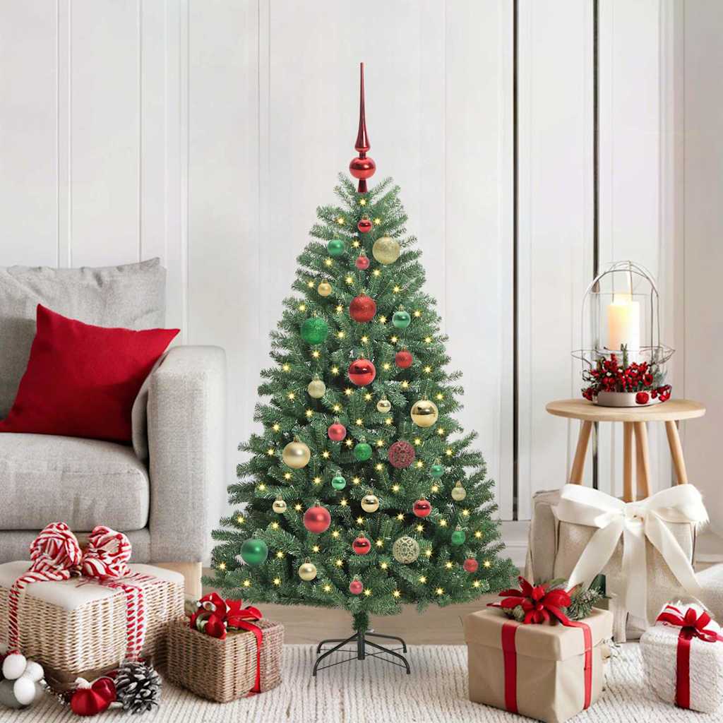 Künstlicher Klappbarer Weihnachtsbaum Mit 150 Leds