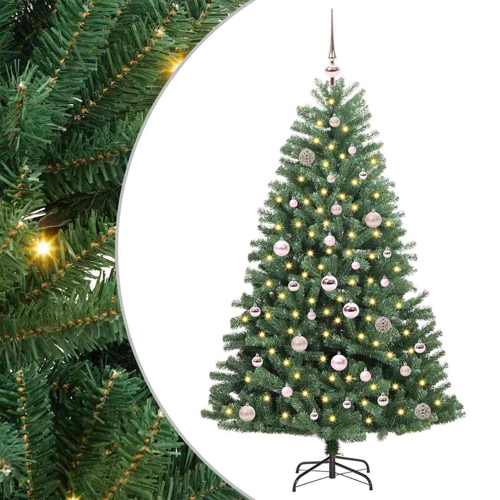 Künstlicher Klappbarer Weihnachtsbaum Mit 150 Leds
