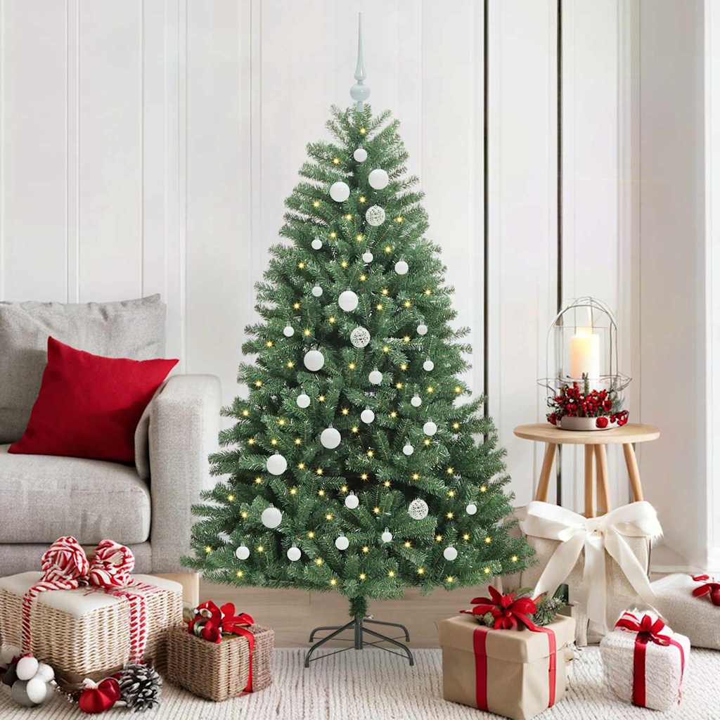 Künstlicher Klappbarer Weihnachtsbaum Mit 150 Leds