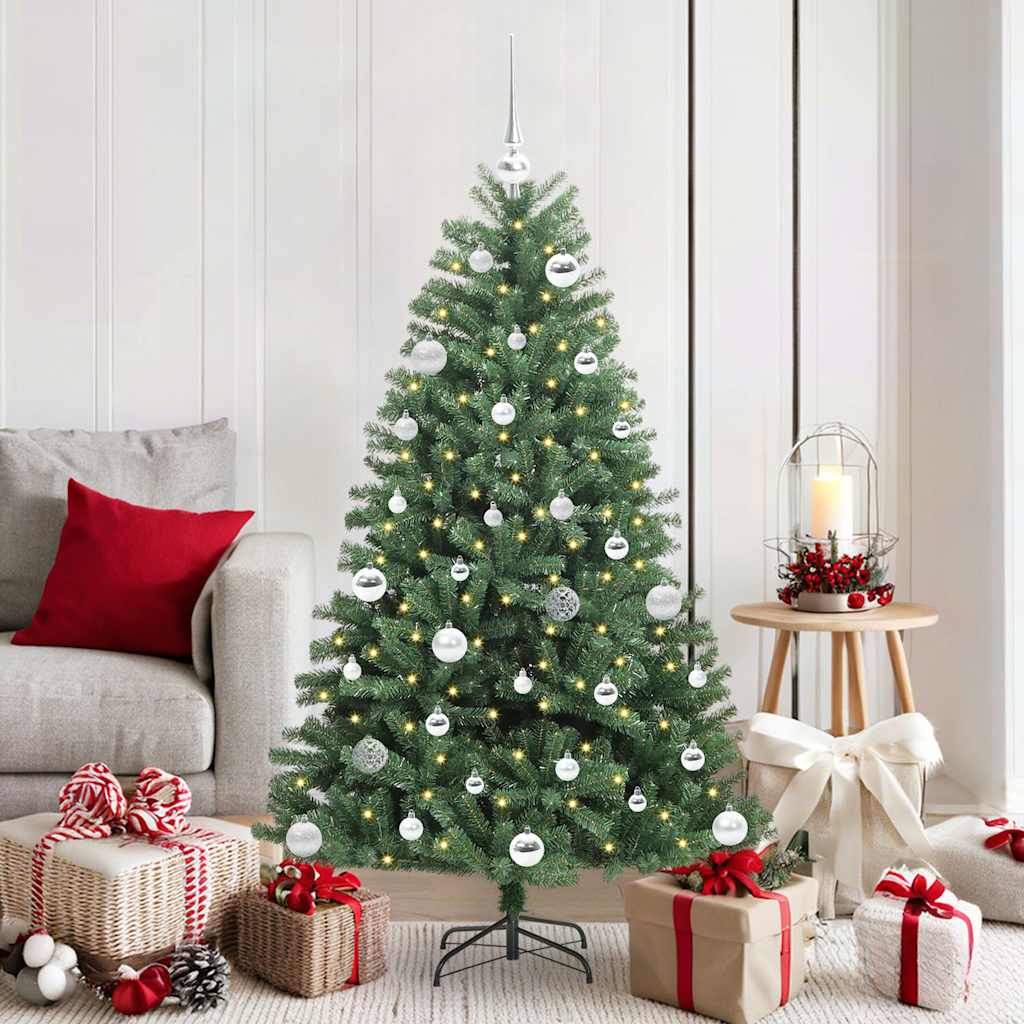 Künstlicher Klappbarer Weihnachtsbaum Mit 150 Leds
