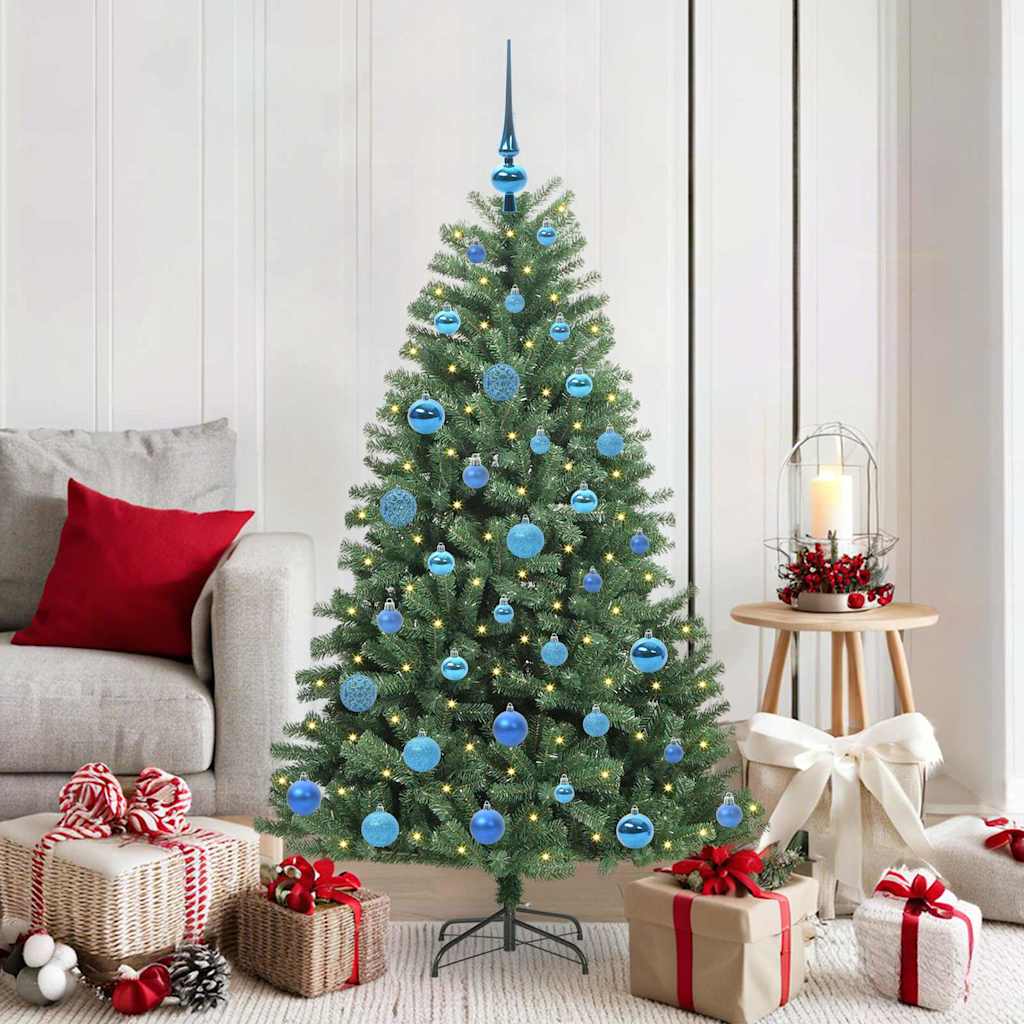 Künstlicher Klappbarer Weihnachtsbaum Mit 150 Leds
