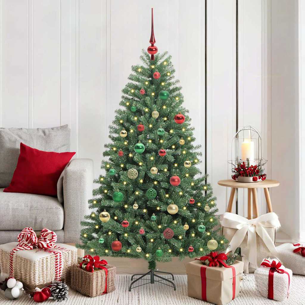 Künstlicher Klappbarer Weihnachtsbaum Mit 150 Leds