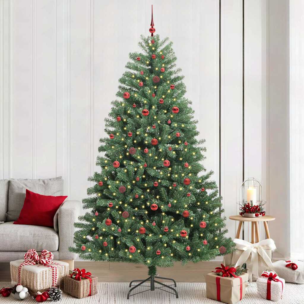 Künstlicher Klappbarer Weihnachtsbaum Mit 150 Leds