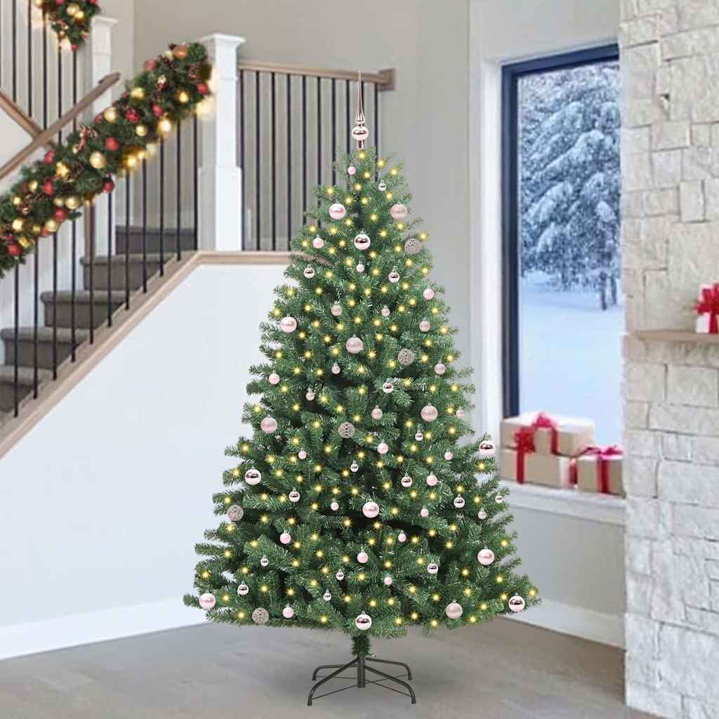 Künstlicher Klappbarer Weihnachtsbaum Mit 150 Leds