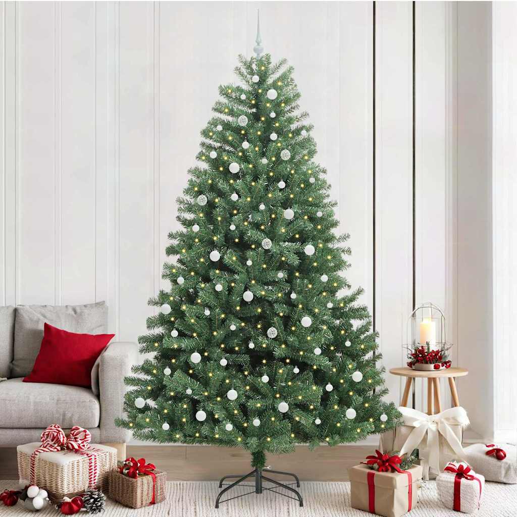 Künstlicher Klappbarer Weihnachtsbaum Mit 150 Leds