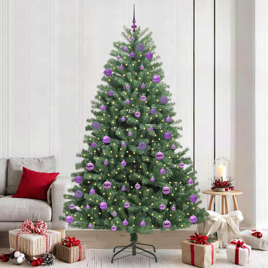 Künstlicher Klappbarer Weihnachtsbaum Mit 150 Leds